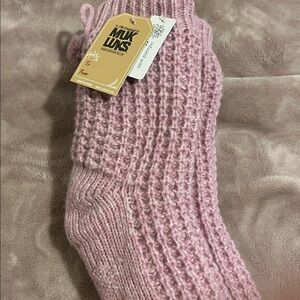 Muk Luk Pink Socks